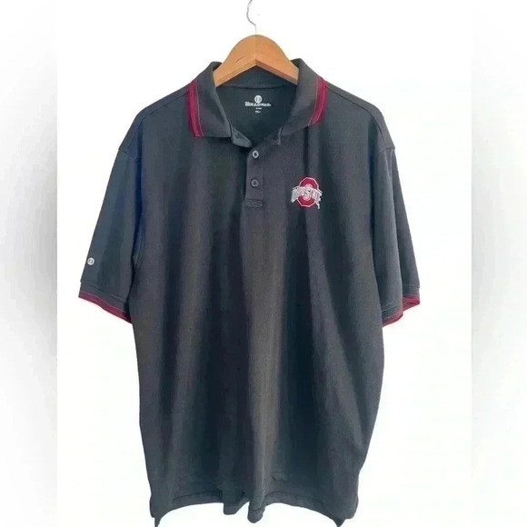 Ohio State Buckeyes Men’s Black Golf Polo - Picture 1 of 10